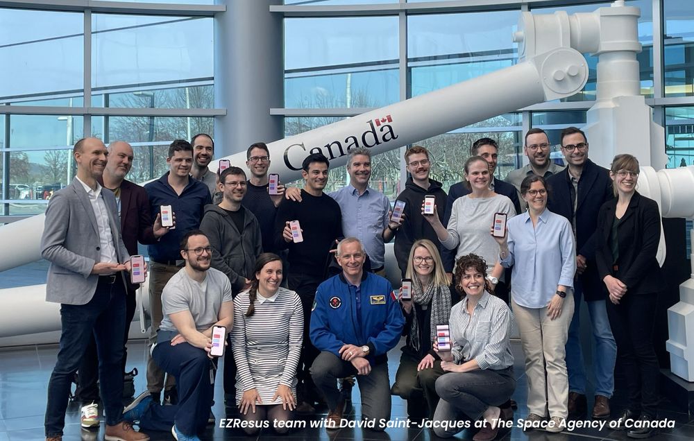 The Paratus Medical team with astronaut David Saint-Jacques at the Canadian Space Agency